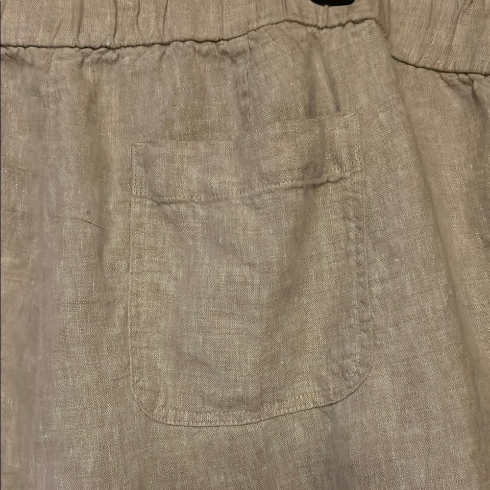 Talbots Natural Linen Pants - Picture 5 of 7